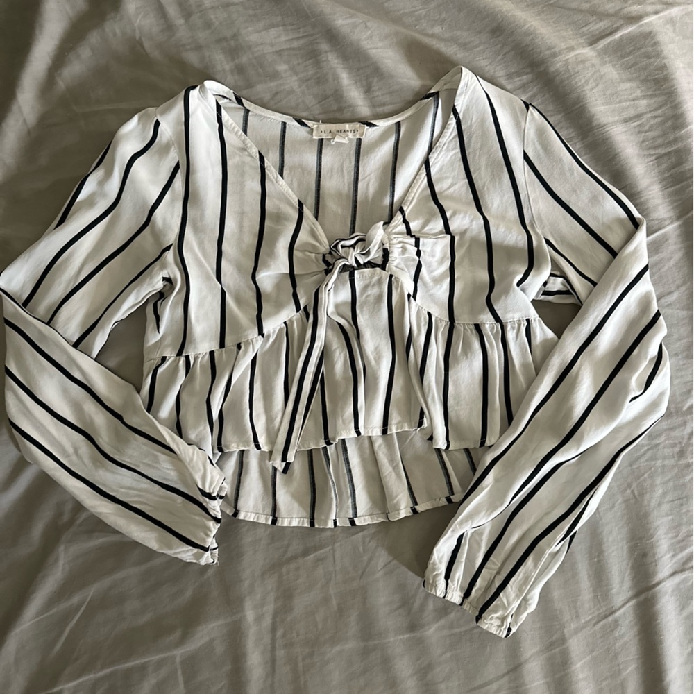 L.A. Hearts Cropped Long Sleeve